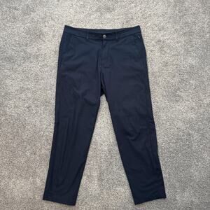 Lululemon Pants Mens 32x25 Navy Blue ABC Classic Tapered Tech Dress Chino Golf